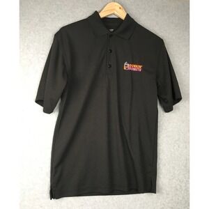 Dunkin' Donuts Employee Uniform Polo Shirt UltraClub Black Size S